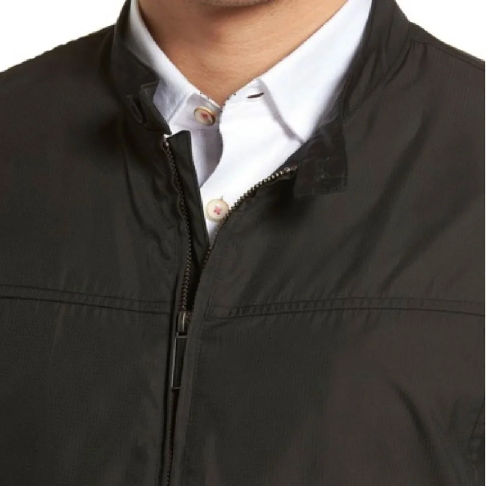 Ted Baker Black Calgar Nylon Bomber Jacket
